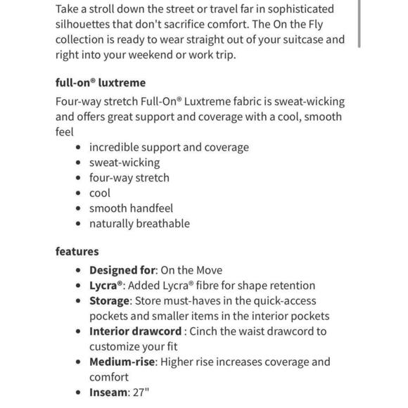 Lululemon On The Fly Pant  27" Size 8 Heathered Black‎ (Gray) - Picture 14 of 14